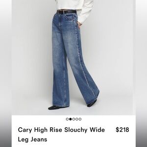 Reformation Cary High Rise Slouchy Wide Leg Jeans